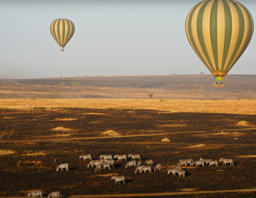 hot air balloon safari in Tanzania